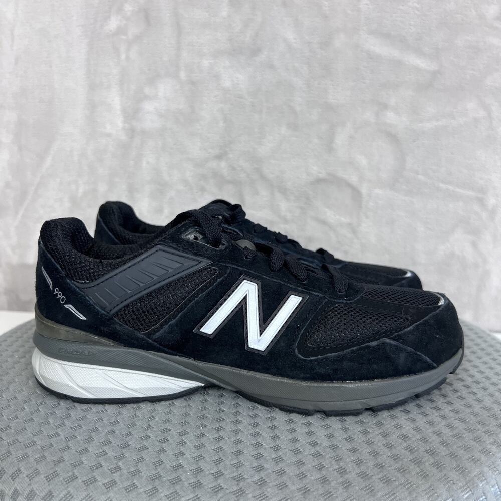New Balance‎ 990v5 Sneakers Womens 5 Black Suede Athletic Shoes Walking Comfort
